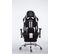 Fauteuil De Bureau Racing Limit Tissu Avec Ou Sans Repose-pieds Noir / Blanc/avec Repose-pieds