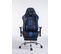 Fauteuil De Bureau Limit Similicuir Avec Repose-pieds Téléscopique Noir / Bleu