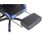 Fauteuil De Bureau Turbo Xl En Similicuir Noir / Bleu/similicuir