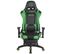 Fauteuil De Bureau Turbo Xl En Similicuir Noir / Vert/similicuir