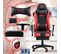 Fauteuil De Bureau Turbo Xl En Similicuir Noir / Rouge/similicuir