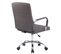 Fauteuil De Bureau Deli Pro Tissu Gris Foncé