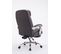 Fauteuil De Bureau Troy En Tissu Avec Repose-pieds Gris Foncé