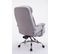 Fauteuil De Bureau Troy En Tissu Avec Repose-pieds Gris