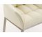 Chaise De Salle À Manger Octavia Similicuir Crème/acier Inoxydable