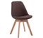 Chaise De Visiteur Borneo V2 Tissu Marron/nature