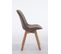 Chaise De Visiteur Borneo V2 Tissu Taupe/nature