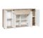 Jacky Buffet Bas Classique Blanc Et Décor Chene Mat - L 160 Cm