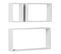Set de 3 étagères rectangles SHELVY Blanc