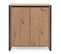 Petit Buffet De Rangement 2 Portes L80 Cm - Décor Bois Clair