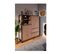 Buffet Haut 2 Portes 2 Tiroirs L120 Cm - Décor Bois Clair