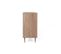 Meuble De Rangement 2 Portes 1 Niche - Décor Chene Sonoma - L 101,4 X P 40 X H 87 Cm