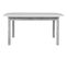 Table L.160/200 rectangulaire TOLEDO 2 imitation béton/ blanc