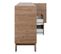 Buffet 3 Portes, 2 Tiroirs Et 1 Niche Effet Bois - L198 X H83 Cm