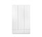 Armoire 3 Portes 2 Tiroirs Blanc- L120 X H191 X P55 Cm