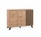 Buffet 2 Portes Et 4 Tiroirs Effet Bois - L118 X H85 Cm