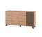 Buffet 3 Portes Et 4 Tiroirs Effet Bois - L160 X H85 Cm