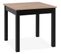 Table à Manger Extensible Coburg Décor Chêne Artisan Et Noir 4/6 Personnes L80/120 X P90 X H76,5 Cm