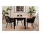 Table à Manger Extensible Coburg Décor Chêne Artisan Et Noir 4/6 Personnes L80/120 X P90 X H76,5 Cm