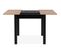 Table à Manger Extensible Coburg Décor Chêne Artisan Et Noir 4/6 Personnes L80/120 X P90 X H76,5 Cm