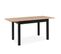 Table Extensible 120/160 Cm Chêne Artisan/noir Coburg - Naturel