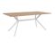 Table À Manger Onex 81a 180 X 75 X 90 Cm Chêne Artisant / Blanc Pieds Métal, Plateau Mélaminé