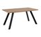 Table à Manger Konstanz - Décor Chêne Artisan Et Noir - 8 Personnes - L160 X H75 X P90 Cm