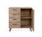 Buffet 4 Tiroirs 1 Porte Effet Bois - L85 X H85 Cm