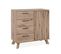 Buffet 4 Tiroirs 1 Porte Effet Bois - L85 X H85 Cm