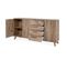 Buffet 3 Portes Et 4 Tiroirs Effet Bois - L175 X H85 Cm