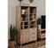 Buffet Haut 1 Porte Et 3 Tiroirs Effet Bois - L85 X H160 Cm