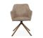 Chaise De Séjour Pivotante Beige/bois Ray - Beige