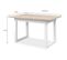 Table Extensible Houston 80b - 120-160 X 75 X 80 Cm - Plateau Effet Travertin - 8 Personnes