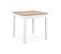 Table avec allonge 80/120 DORA Imitation chêne/ blanc