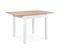 Table avec allonge 80/120 DORA Imitation chêne/ blanc