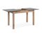 Table avec allonge 120/160 cm DORA Imitation chêne et gris