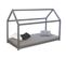 Lit Cabane Enfant Gris 80 X 160 Cm Gris