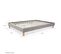 Lit Futon Double 180 X 200 Tissu Gris