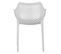 Chaise De Jardin Avec Accoudoirs Lot De 6 Grises