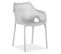 Chaise De Jardin Avec Accoudoirs Lot De 6 Grises