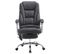 Fauteuil De Bureau Pacific En Similicuir Avec Une Fonction Massage Noir