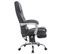 Fauteuil De Bureau Pacific En Similicuir Avec Une Fonction Massage Noir