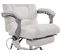 Fauteuil De Bureau Pacific En Similicuir Avec Une Fonction Massage Blanc