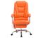 Fauteuil De Bureau Pacific En Similicuir Avec Une Fonction Massage Orange