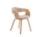 Chaise Retro Kingston En Tissu Nature / Crème