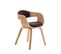 Chaise Retro Kingston En Tissu Nature / Marron