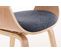 Chaise Retro Kingston En Tissu Nature / Bleu