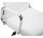 Fauteuil De Bureau Kolumbus Similicuir Blanc