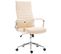 Fauteuil De Bureau Kolumbus Similicuir Crème