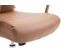 Fauteuil De Bureau Kolumbus Similicuir Marron Clair